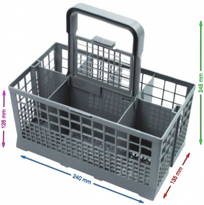 Universal Cutlery Basket to Fit most Dishwashers